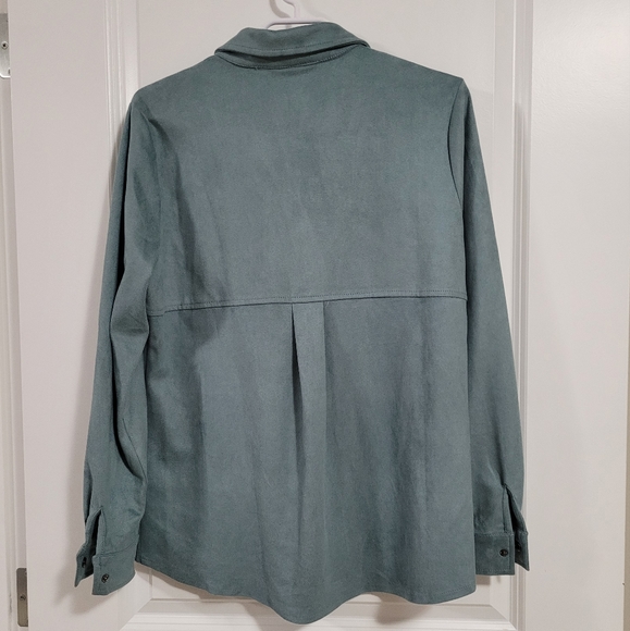 NWT French Dressing Jeans Faux Suede Shacket size medium - Picture 2 of 8